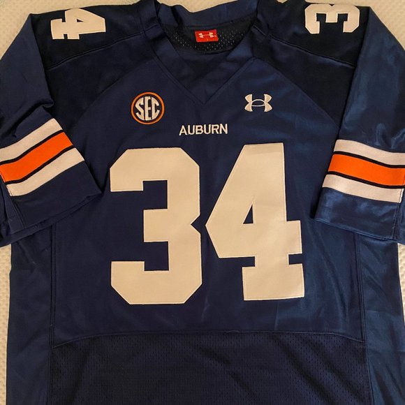 Under Armour AUBURGN TIGERS BO JACKSON Men's JERSEY .Sz M,L,XL,2XL New w tags - Picture 2 of 6